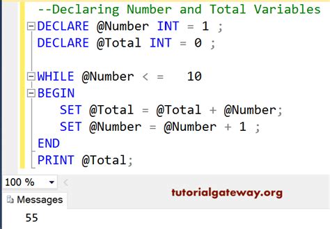 sql server while loop|sql server while loop break.